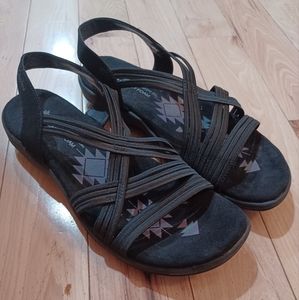 Skechers Women Reggae Slim Simply Stretch SandalsSz 10